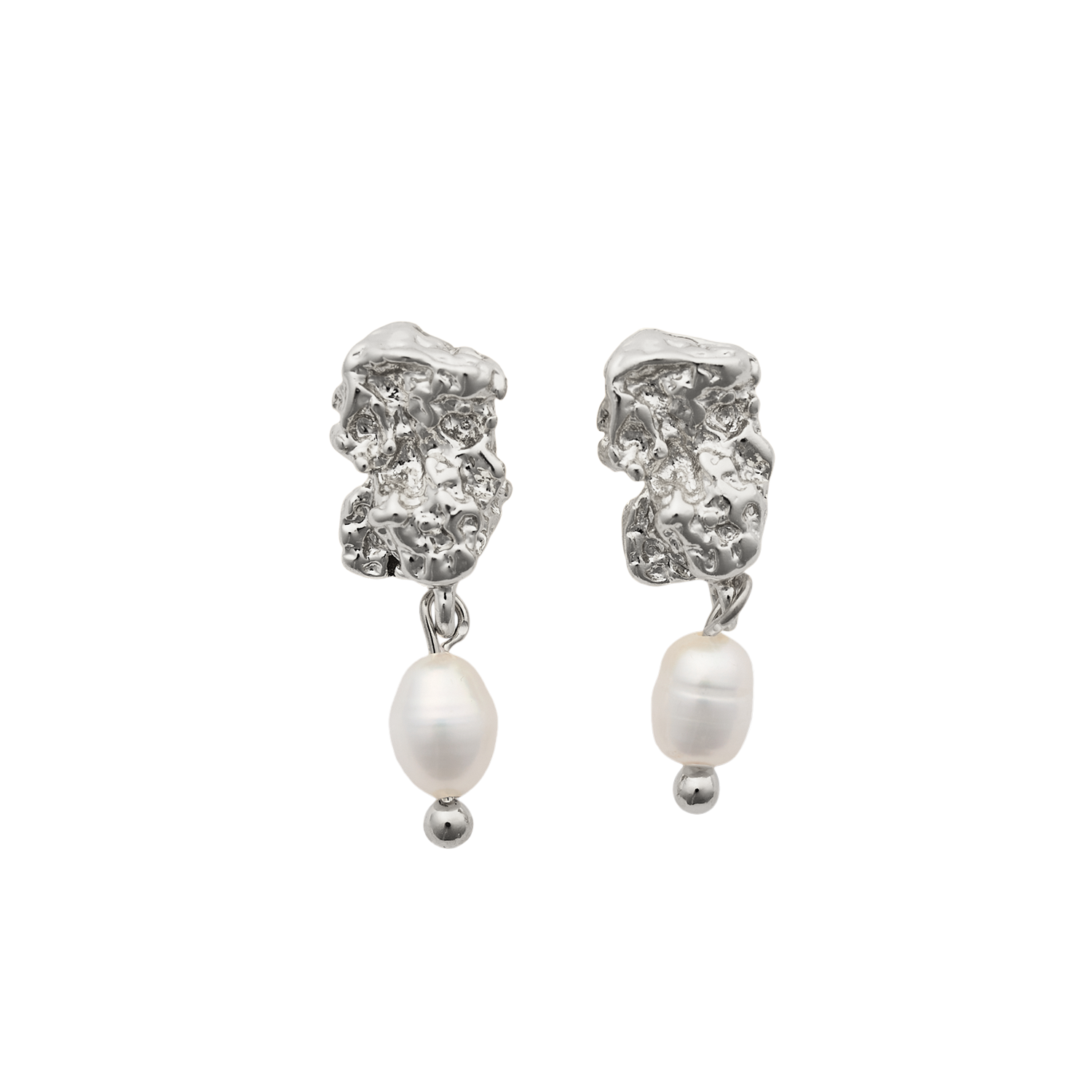 Florence øreringe - sølvfarvet